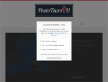 Tablet Screenshot of phototours4u.com